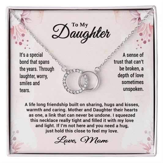 To My Daughter Necklace from Mom / Perfect Pair Necklace for Daughter