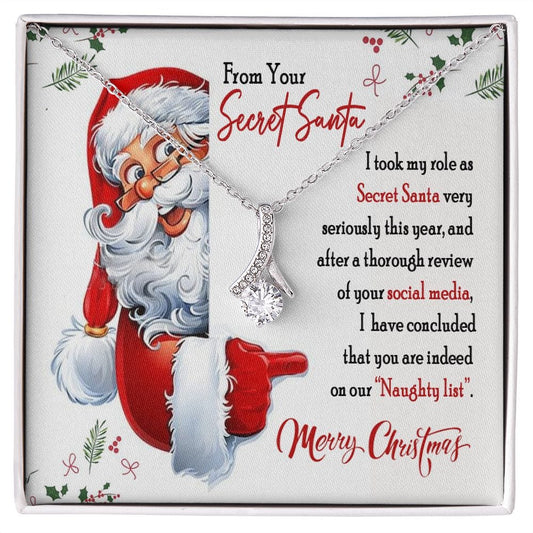 From Your Secret Santa Gift Necklace / Alluring Beauty necklace for Coworker