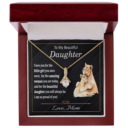 To My Daughter Necklace from Mom