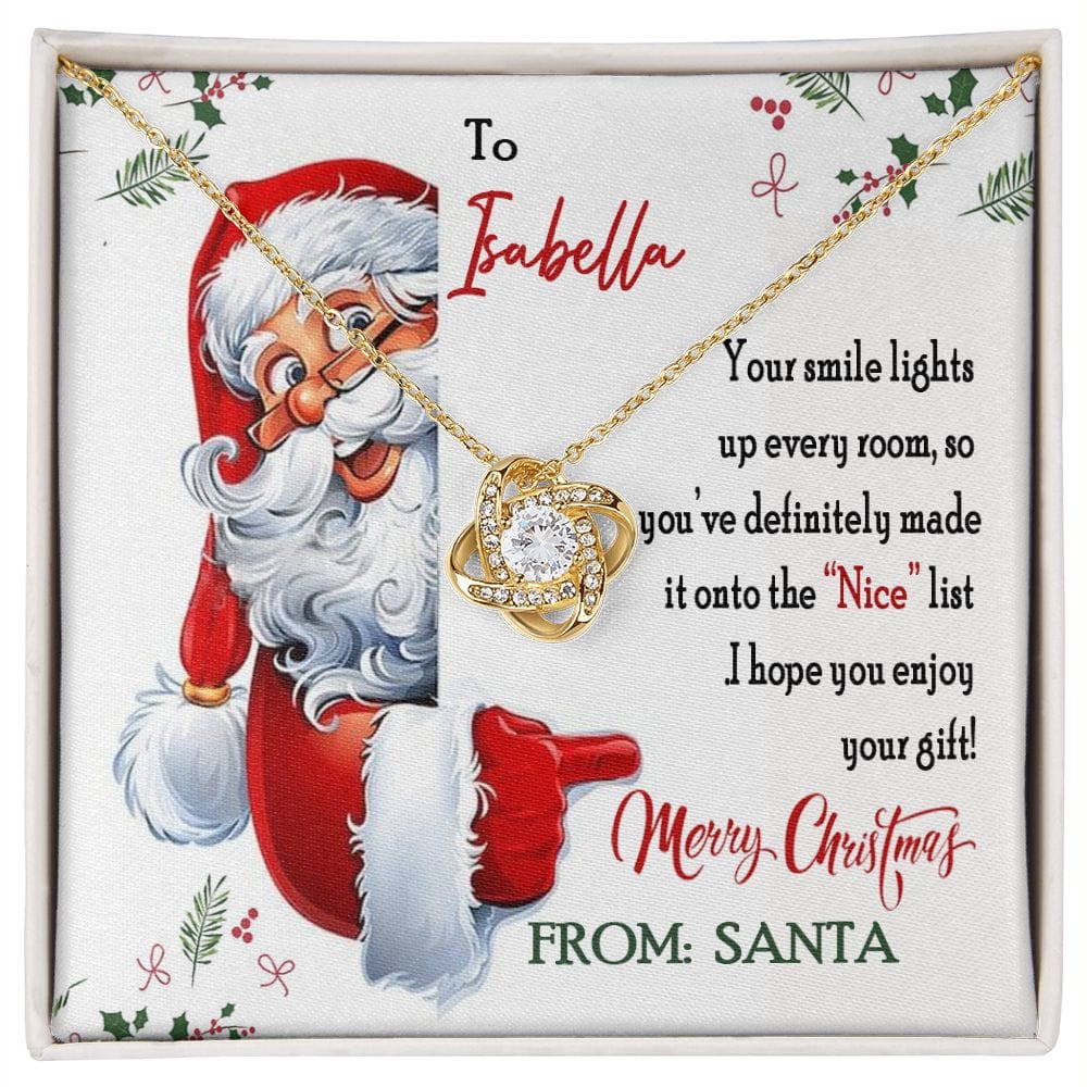 Personalized Gift Necklace From Santa