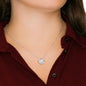 To My Gorgeous Wife Love Knot Necklace