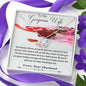 To My Gorgeous Wife Love Knot Necklace