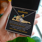 To My SoulMate Gift Necklace, Funny Message Card With Love Knot Necklace