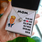 To Mom Gift Necklace, Funny Message Card with Necklace to Mom from Son, Daughter, Mom Birthday, Gift from Children