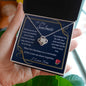 To My Soulmate Gift Necklace, Love Knot Necklace with Message Card for Her