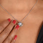 To My Soulmate Gift Necklace, Love Knot Pendant Necklace with Heartfelt Message Card