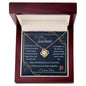 To My Soulmate Gift Necklace, Love Knot Necklace with Message Card for Her