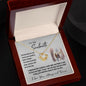 To My Soulmate Gift Necklace, Love Knot Pendant Necklace with Loving Message Card