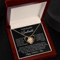 To My Beautiful Soulmate Gift Necklace with Heartfelt Message Card, Love Knot Pendant Necklace For Her