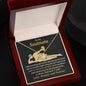 To My SoulMate Gift Necklace, Funny Message Card With Love Knot Necklace