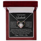 To My Beautiful Soulmate Gift Necklace with Heartfelt Message Card, Love Knot Pendant Necklace For Her