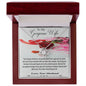 To My Gorgeous Wife Love Knot Necklace