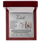 To My Soulmate Gift Necklace, Love Knot Pendant Necklace with Loving Message Card