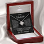 To My Soulmate Gift Necklace, Love Knot Pendant Necklace with Heartfelt Message Card