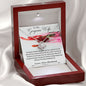 To My Gorgeous Wife Love Knot Necklace