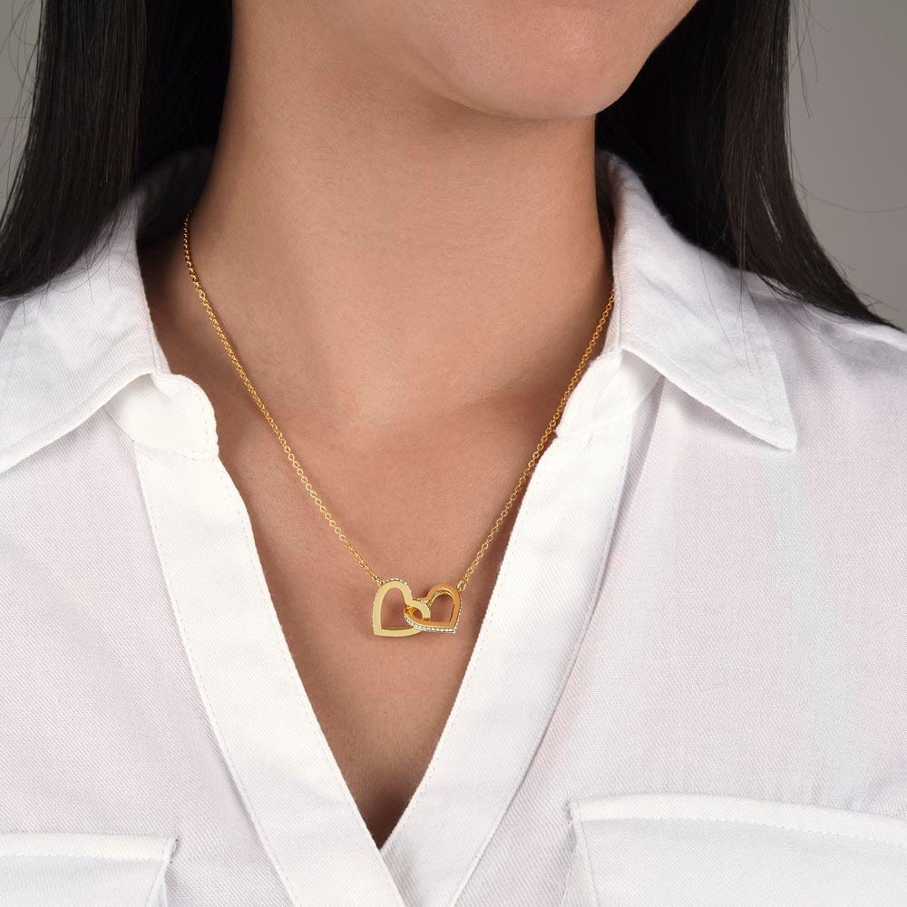 Granddaughter Interlocking Hearts Necklace from Granddma / To My Granddaughter Gift Necklace