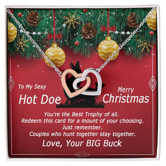 To My Sexy Hot Doe Gift Necklace / Christmas Gift Necklace for Her