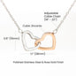 To My Beautiful Daughter Interlocking Hearts Necklace / Gift Necklace to Daughter from Mom