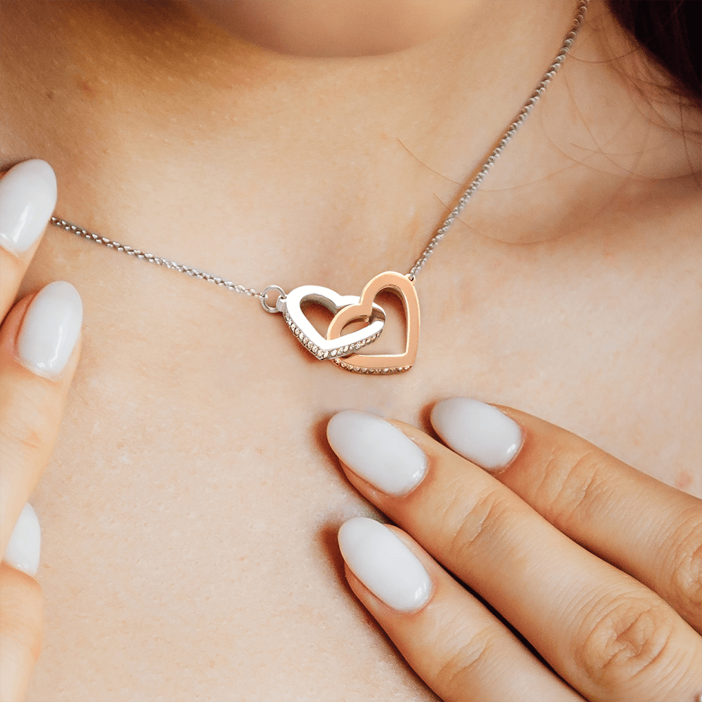 Granddaughter Interlocking Hearts Necklace from Granddma / To My Granddaughter Gift Necklace