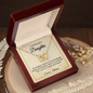 To My Beautiful Daughter Interlocking Hearts Necklace / Gift Necklace to Daughter from Mom