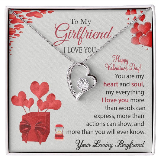 Valentine's Day Gift Necklace for Girlfriend from Boyfriend