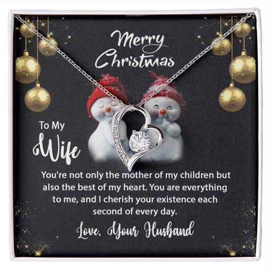 To My Wife Gift Necklace / Christmas Themed Gift Necklace