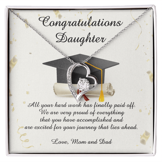 Class of 2023 Graduation Gift Necklace For Daughter, Graduation Gift from Mom and Dad, Daughter Gift for Graduation, Highschool Graduation, College Graduation