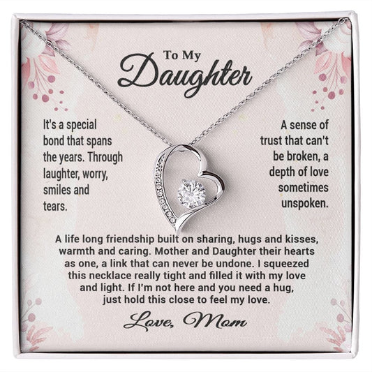 To My Daughter Necklace from Mom / Forever Love necklace for Daughter