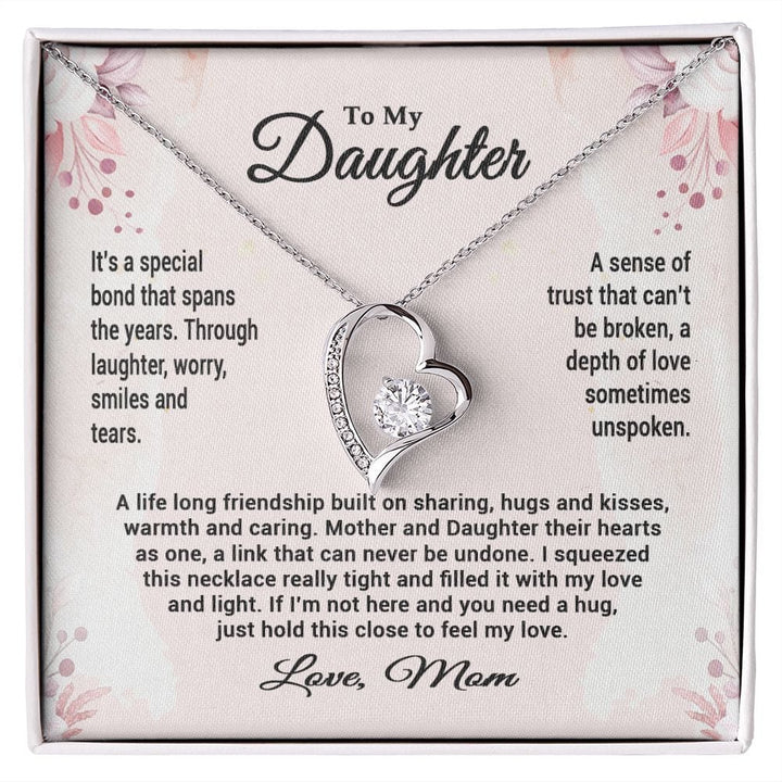 To My Daughter Necklace from Mom Forever Love necklace for