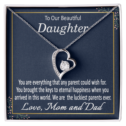 To Our Beautiful Daughter Gift Necklace