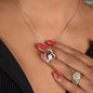 To My Soulmate Gift Necklace, Forever Love Pendant Necklace with Loving Message Card