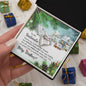 To My Soulmate Gift Necklace / Christmas Themed Message Card and Necklace