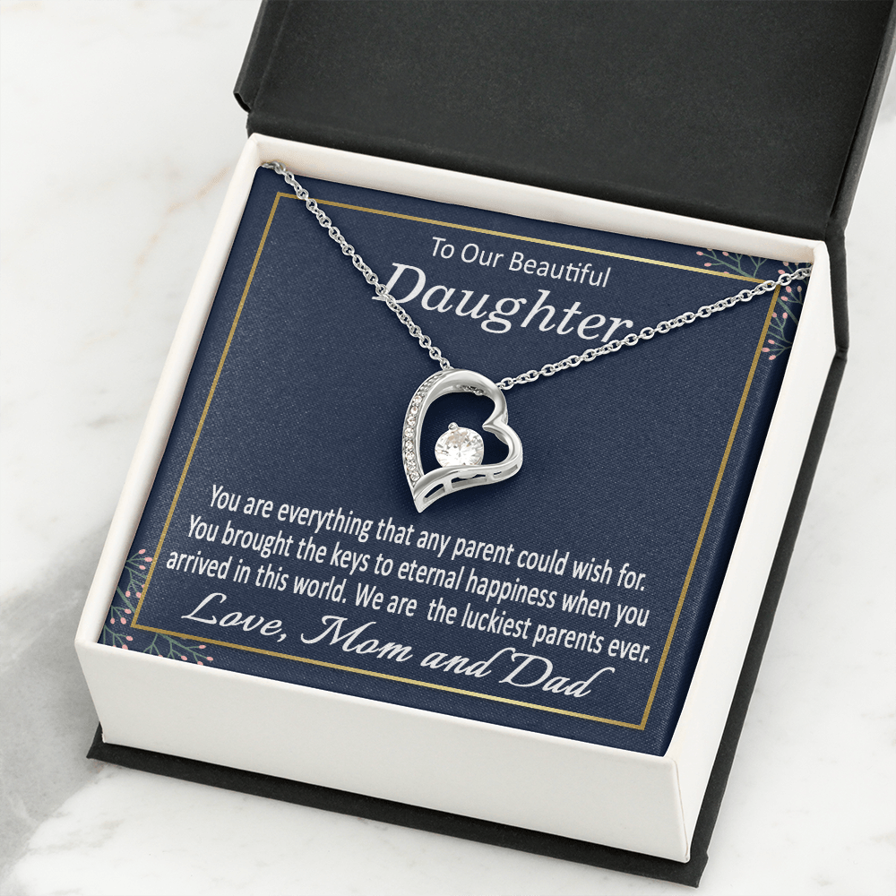 To Our Beautiful Daughter Gift Necklace