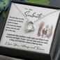 To My Soulmate Gift Necklace with Message Card, Forever Love Heart Pendant Necklace