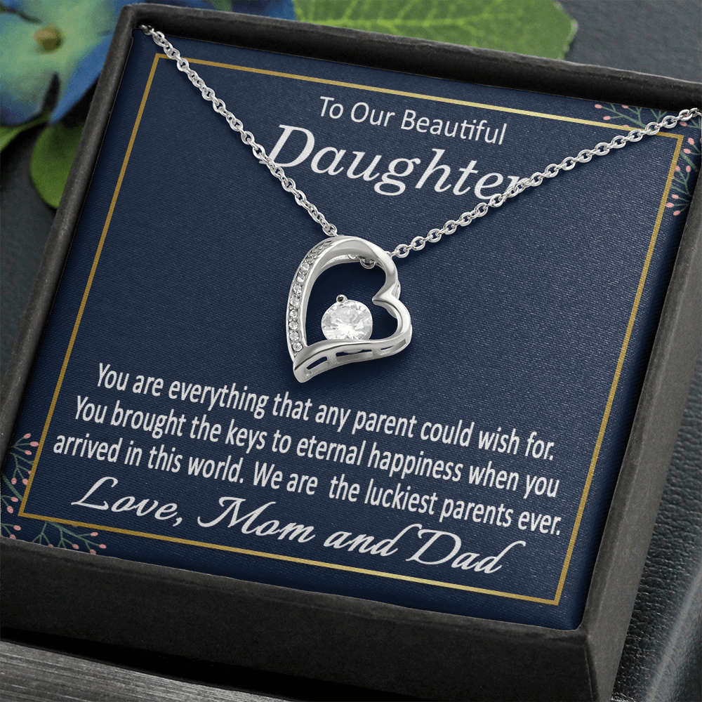 To Our Beautiful Daughter Gift Necklace