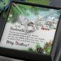 To My Soulmate Gift Necklace / Christmas Themed Message Card and Necklace