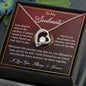 To My Soulmate Gift Necklace, Forever Love Pendant Necklace with Loving Message Card