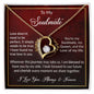 To My Soulmate Gift Necklace, Forever Love Pendant Necklace with Loving Message Card