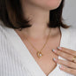 To My Soulmate Gift Necklace, Forever Love Pendant Necklace with Loving Message Card