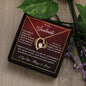 To My Soulmate Gift Necklace, Forever Love Pendant Necklace with Loving Message Card