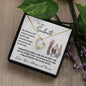 To My Soulmate Gift Necklace with Message Card, Forever Love Heart Pendant Necklace