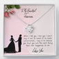 Love Knot Necklace / To My Fiancée Message Card Necklace / Gifts for Future Wife