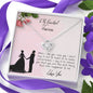 Love Knot Necklace / To My Fiancée Message Card Necklace / Gifts for Future Wife