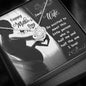 Work -4 Love Knot Necklace / To Wife From Husband / 14k White Gold Over Stainless Steel Love Knot Necklace