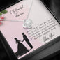 Love Knot Necklace / To My Fiancée Message Card Necklace / Gifts for Future Wife