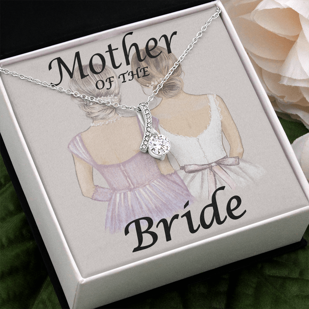 Mother Of The Bride Gift Necklace, Wedding Shower Gift to Brides Mom, Wedding Gift For Mother Of The Bride