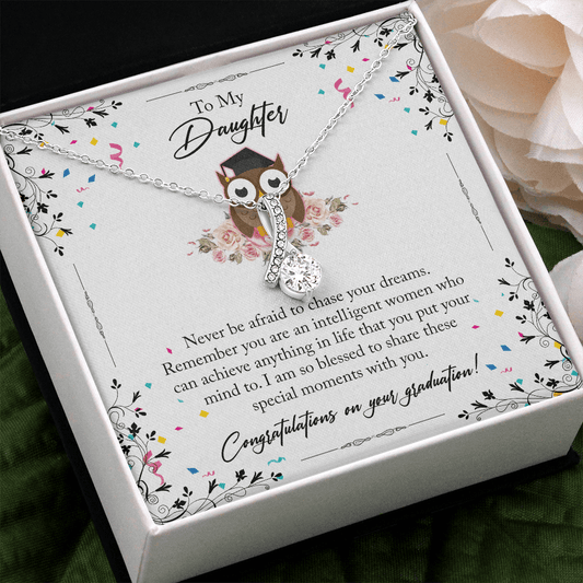 Class of 2023 Graduation Gift Necklace For Daughter, Graduation Gift from Mom and Dad, Daughter Gift for Graduation, Highschool Graduation, College Graduation