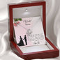 Love Knot Necklace / To My Fiancée Message Card Necklace / Gifts for Future Wife