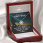 Army wife new Love Knot Necklace / To Wife From Husband / 14k White Gold Over Stainless Steel Love Knot Necklace