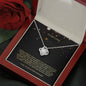Love Knot Necklace / To My Fiancée Message Card Necklace / Gifts for Future Wife